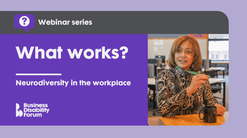 What works? Neurodiversity in the workplace banner